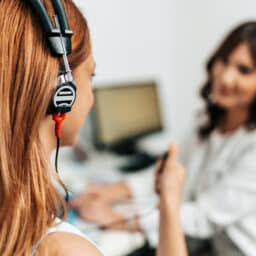 Audiometry and hearing aid diagnosis.